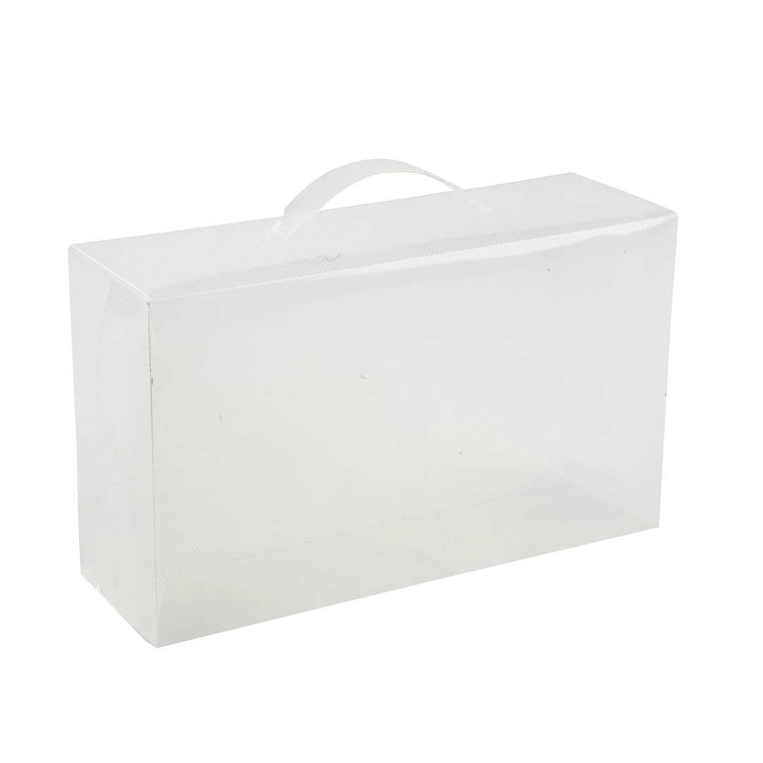 Набор коробов для обуви из 2шт,  Д300 Ш100 В180, прозрачный